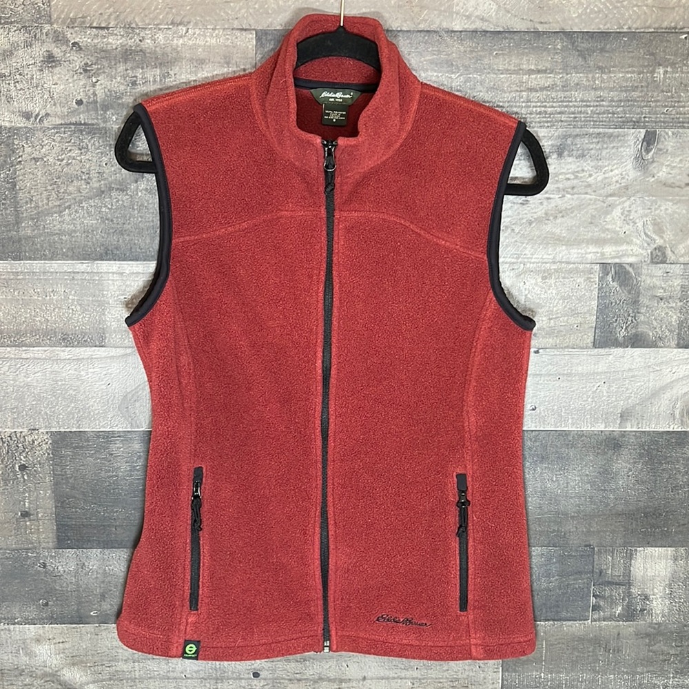 Maroon and Black Eddie Bauer Vest
